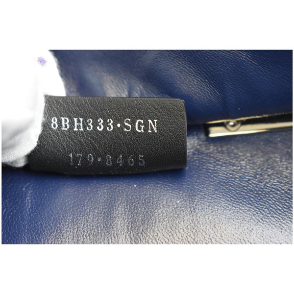 FENDI Petite 3Jours Studded Leather Tote Bag Dark Blue