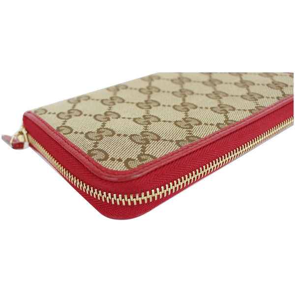 Gucci GG Monogram Canvas Zippy Wallet - zip corner
