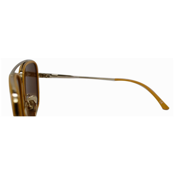 CALVIN KLEIN CK18102S 701 Square Men Maize Frame Sunglasses Brown Lens