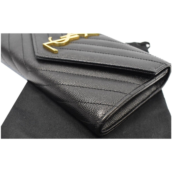 Yves Saint Laurent Large Wallet YSL gold logo