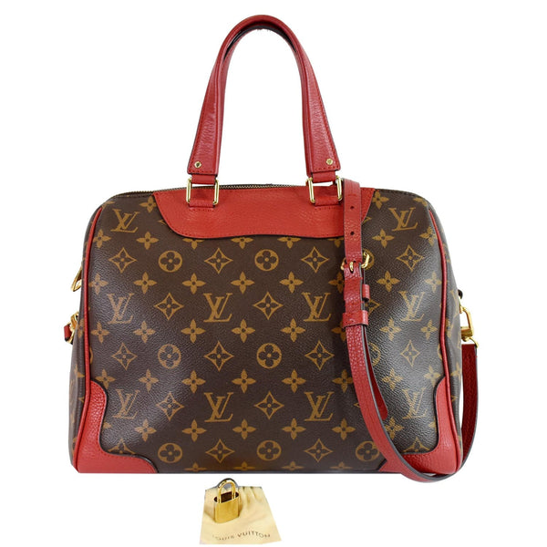 LOUIS VUITTON Retiro NM Monogram Canvas 2Way Shoulder Bag Red