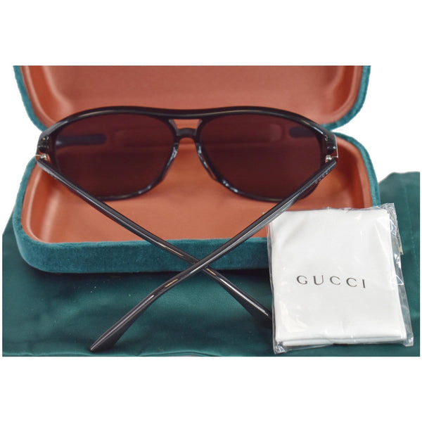GUCCI Rectangular Sunglasses GG0016SA Black
