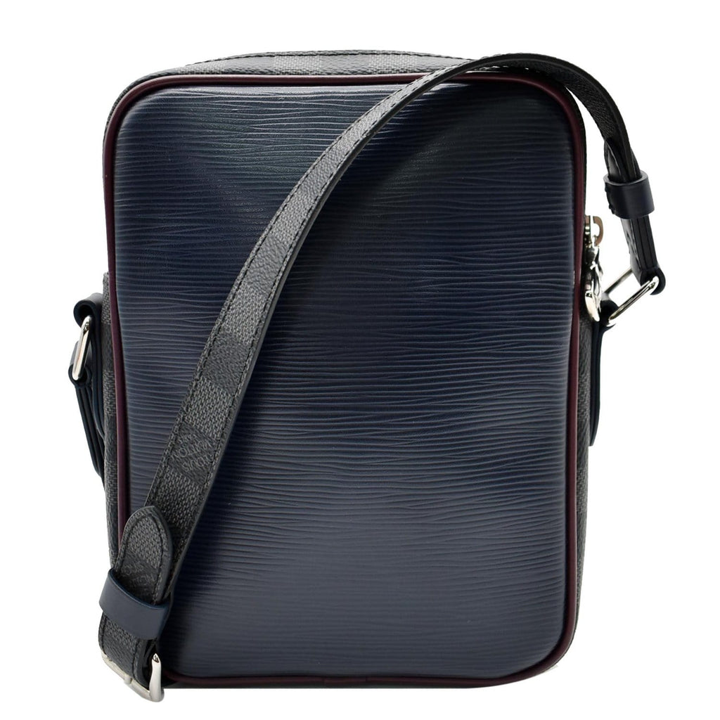 Louis Vuitton Danube Handbag Epi Damier Graphite Slim NEW w Box FO2109 