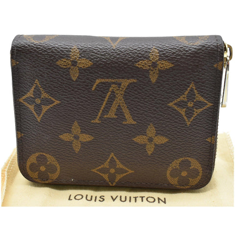 LOUIS VUITTON Monogram Canvas Zippy Coin Purse Brown