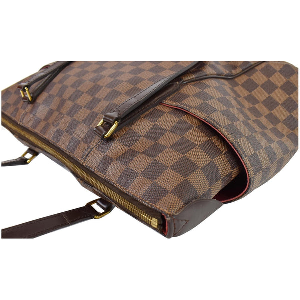 LOUIS VUITTON Totally MM Damier Ebene Shoulder Bag Brown