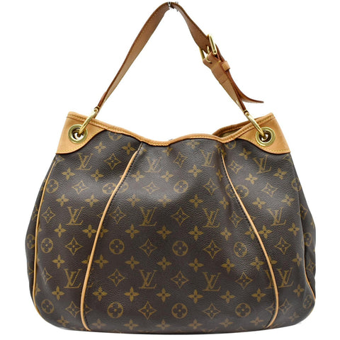 LOUIS VUITTON Galliera PM Monogram Canvas Hobo Shoulder Bag Brown