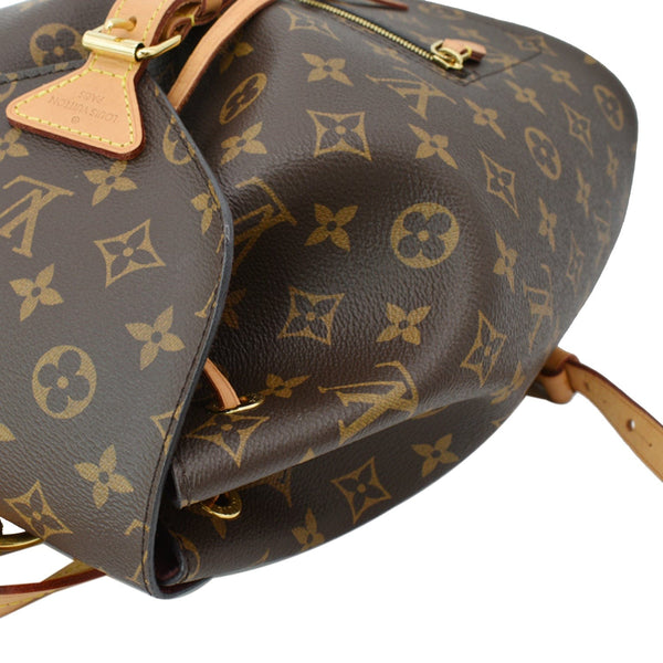 LOUIS VUITTON Montsouris NM Monogram Canvas Backpack Bag Brown