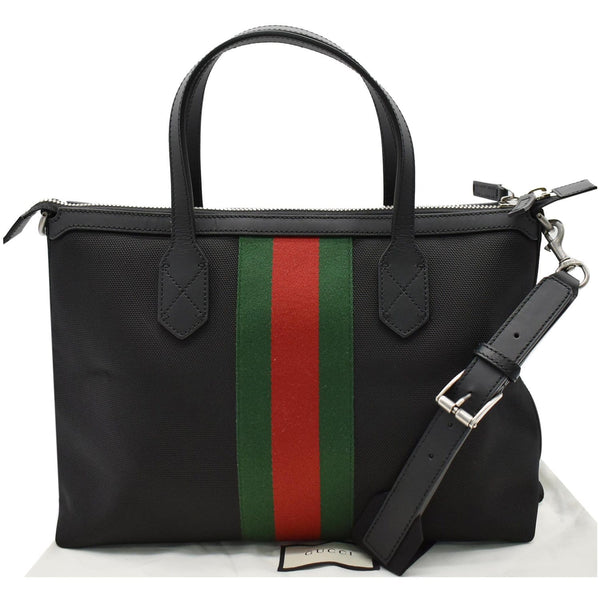 GUCCI Nylon Top Handle Shoulder Bag Black 630923
