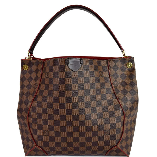 LOUIS VUITTON Caissa Damier Ebene Hobo Bag Brown