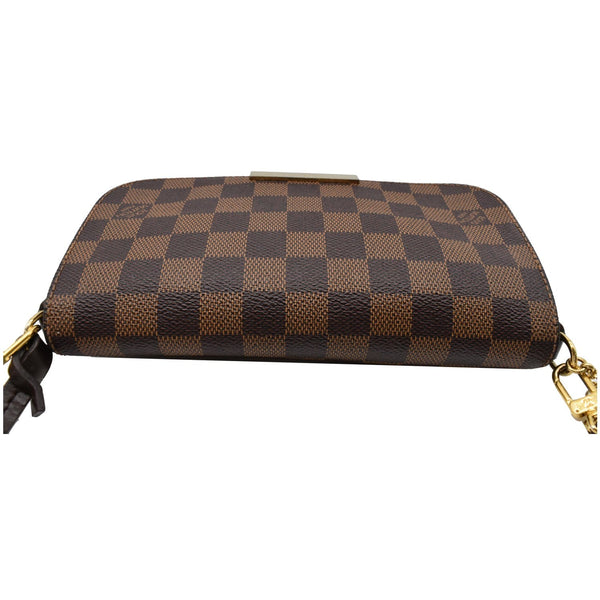 LOUIS VUITTON Favorite PM Damier Ebene Crossbody Bag Brown