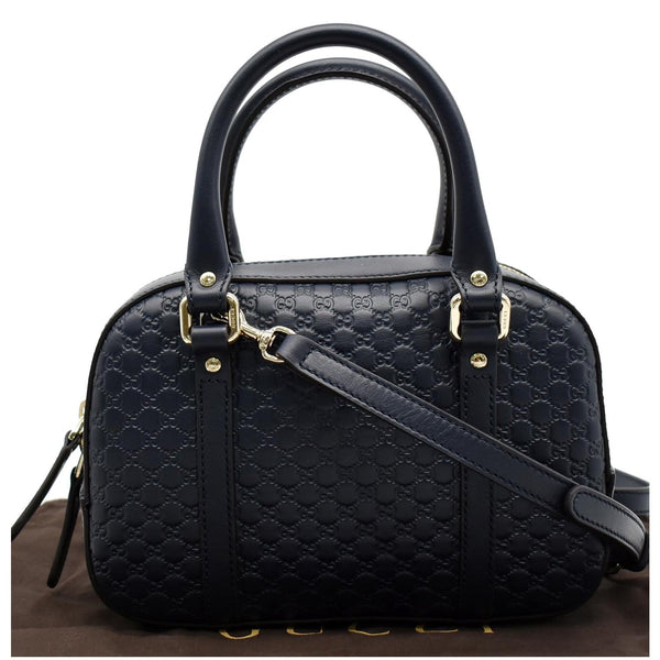 GUCCI Microguccissima Small Leather Crossbody Bag Blue 510289