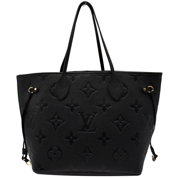 LOUIS VUITTON Neverfull MM Monogram Empreinte Tote Bag Black