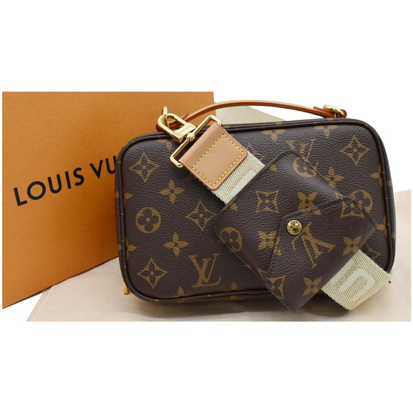 LOUIS VUITTON Utility Monogram Canvas Crossbody Bag Brown
