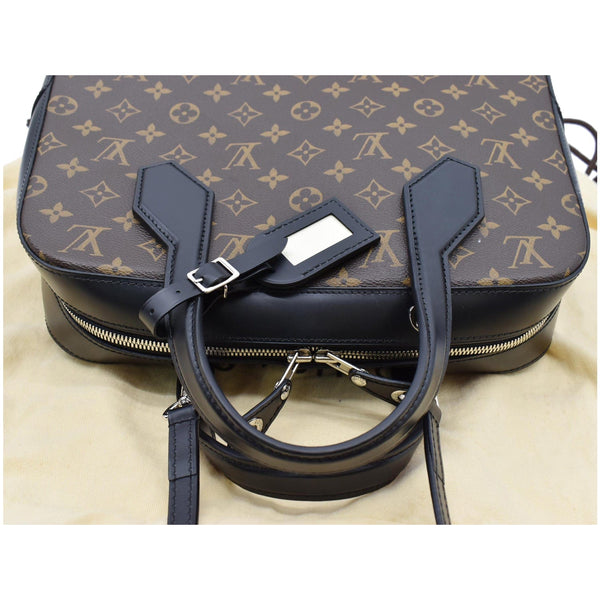 LOUIS VUITTON Dora MM Monogram Canvas Shoulder Bag Brown