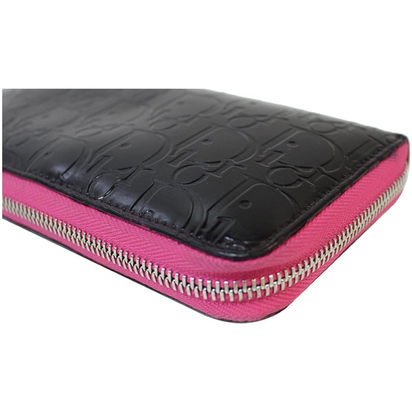 Christian Dior Diorissimo Patent Leather Zip Around Wallet - closed zip | DDH