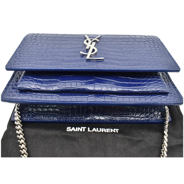 Yves Saint Laurent Sunset Medium Crocodile Leather Bag