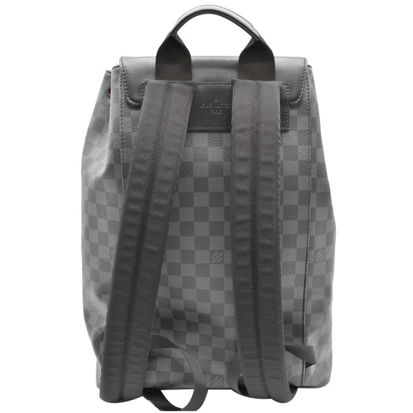 LOUIS VUITTON Utility Damier Graphite Backpack Bag Black