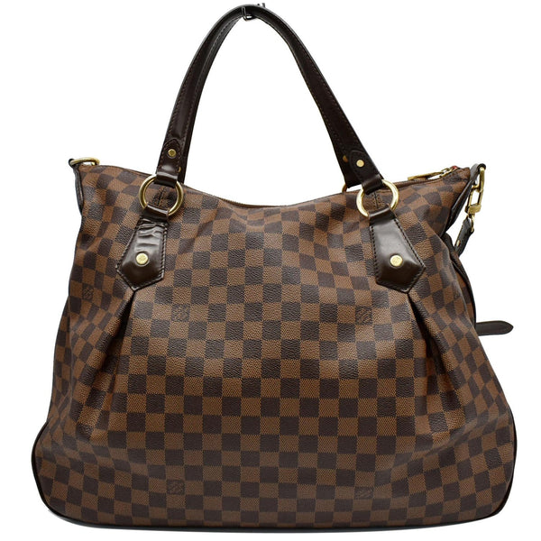 LOUIS VUITTON Evora GM Damie Ebene Shoulder Bag Brown