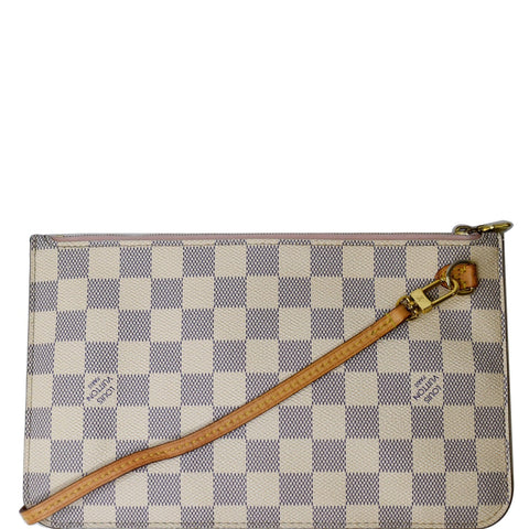 Louis Vuitton Wristlet Damier Azur Neverfull MM Pouch