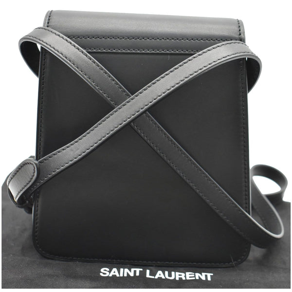 YVES SAINT LAURENT Kaia North/South Leather Satchel Bag Black