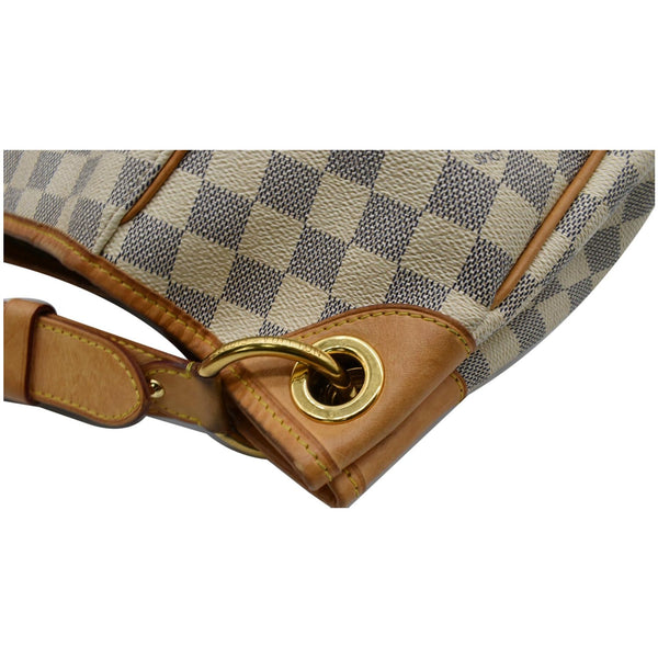 LOUIS VUITTON Galliera PM Damier Azur Shoulder Tote Bag White