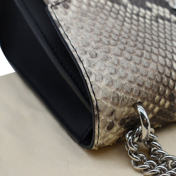 LOUIS VUITTON MyLockme BB Python Leather Crossbody Bag Black