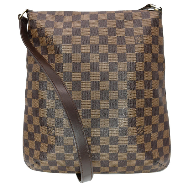 LOUIS VUITTON Musette Salsa GM Damier Ebene Crossbody Bag Brown