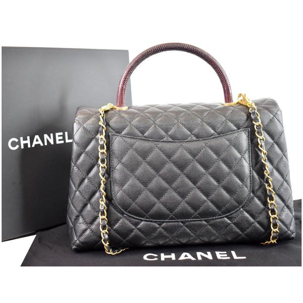 Chanel Large Coco Lizard Handle Shoulder bag