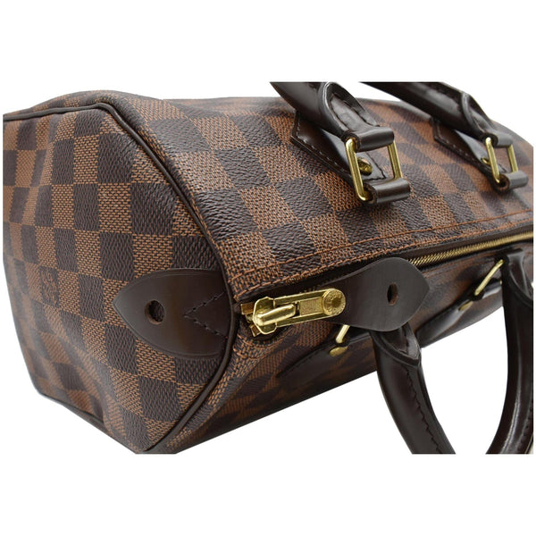 LOUIS VUITTON Speedy 25 Damier Ebene Shoulder Bag Brown
