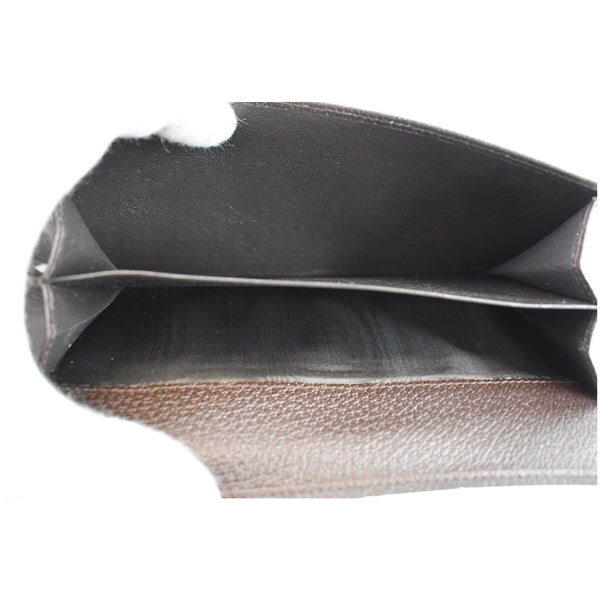 GUCCI GG Supreme Continental Flap Wallet Beige/Brown 112715