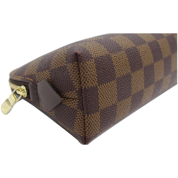 LOUIS VUITTON Damier Ebene Cosmetic Pouch Brown