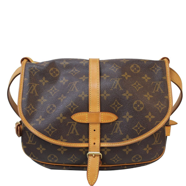 Buckle Closure Lv Saumur 30 Monogram Canvas Bag