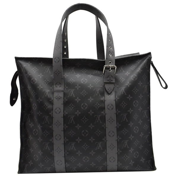 LOUIS VUITTON Cabas Zippe GM Monogram Eclipse Tote Bag Black