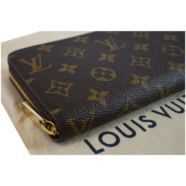 LOUIS VUITTON Monogram Canvas Zippy Long Wallet Brown