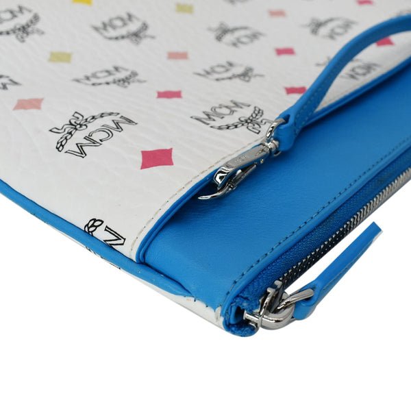 MCM Visetos Medium Canvas Crossbody Pouch Multicolor