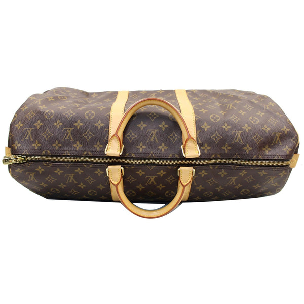 Louis Vuitton Keepall 55 Monogram Canvas Bag top view