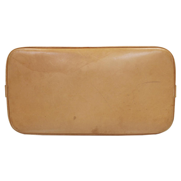 Louis Vuitton Alma Monogram Canvas Satchel Bag Brown - back view