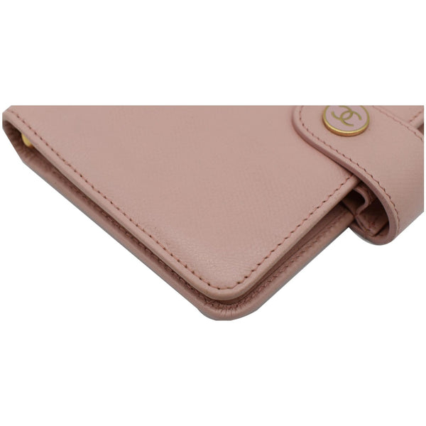 CHANEL Agenda Leather Organizer Wallet Pink