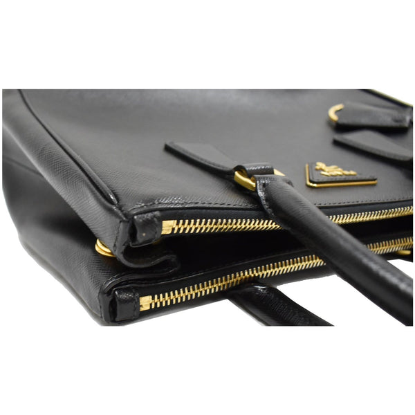 PRADA Galleria Small Saffiano Leather Tote Bag Black