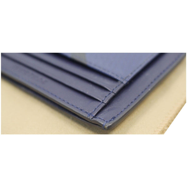 BURBERRY London Check Money Clip Card Case Navy/Black