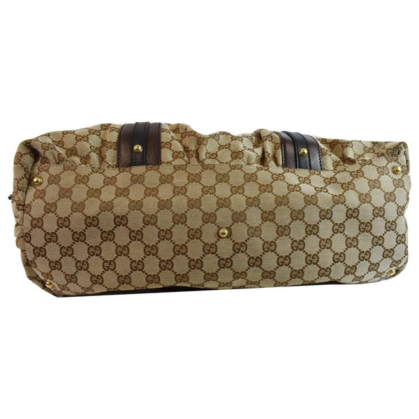 GUCCI Interlocking Large GG Canvas Tote Bag Beige 223954