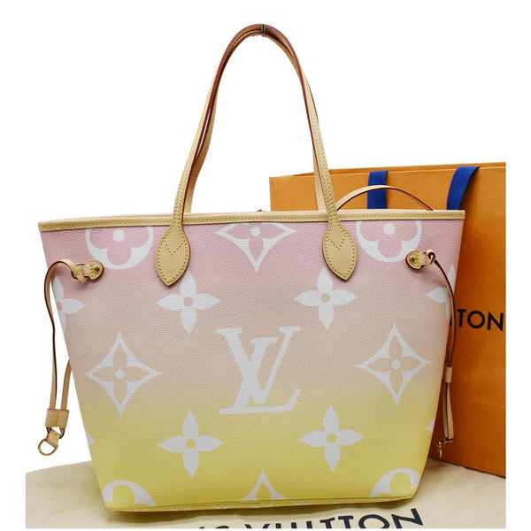 Louis Vuitton Neverfull MM Pool Monogram Giant double handle bag