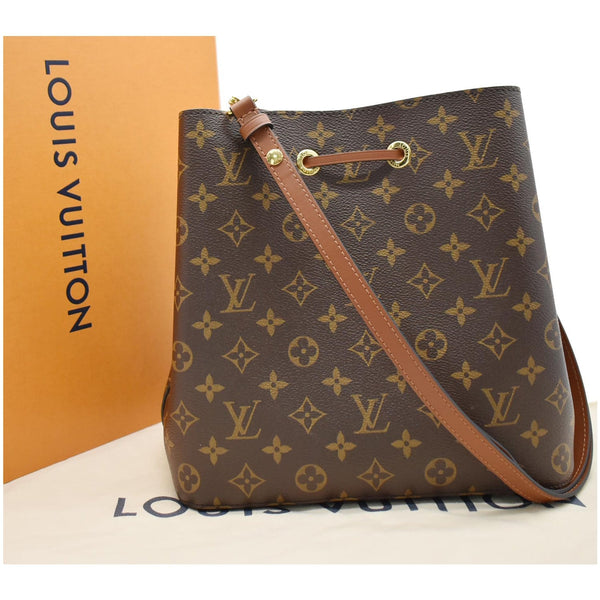 LOUIS VUITTON NeoNoe Monogram Canvas Crossbody Bag Caramel
