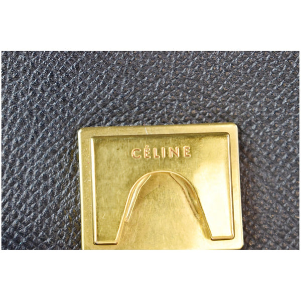 CELINE Micro Belt Grained Calfskin 2Way Shoulder Bag Black