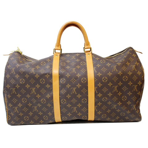Louis Vuitton Keepall 55 Monogram Canvas Travel Tote