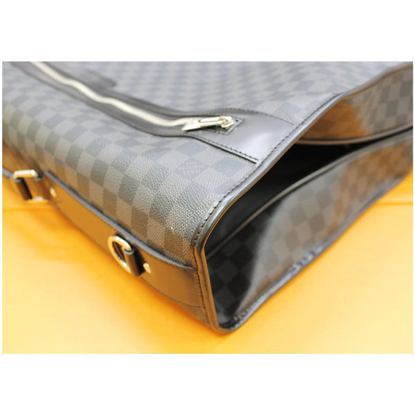 Lv 3 Hangers Damier Graphite Garment Bag corner view