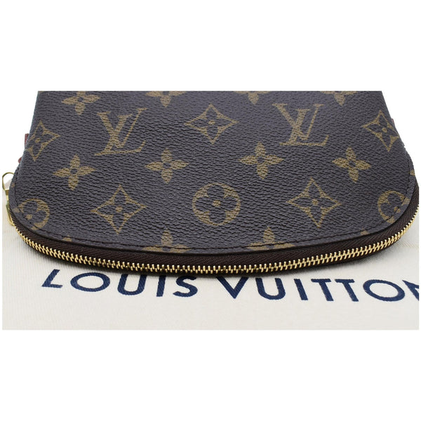 LOUIS VUITTON Monogram Canvas Cosmetic Pouch Brown