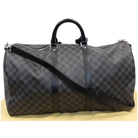 used Louis Vuitton Keepall 55 Damier Graphite Travel Bag