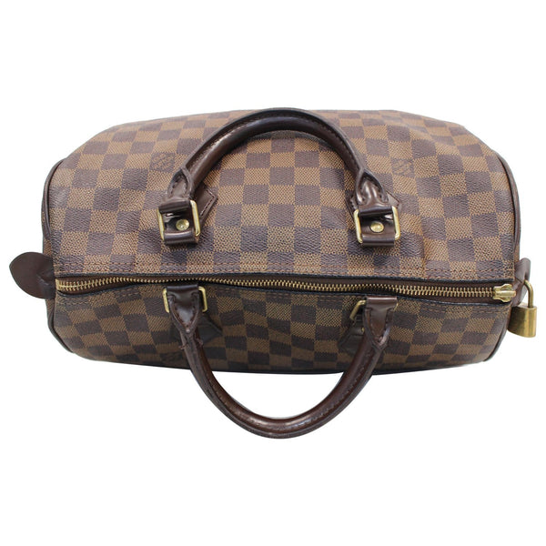 LOUIS VUITTON Speedy 35 Damier Ebene Satchel Bag Brown