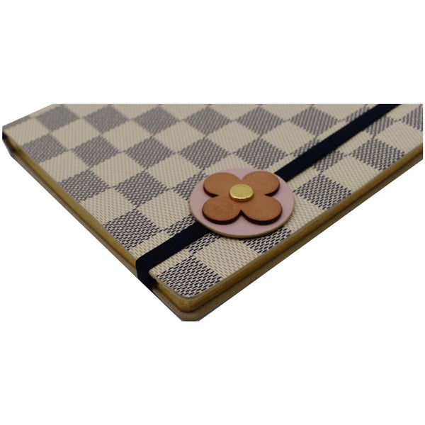 LOUIS VUITTON Damier Azur Flower Gustave Notebook White